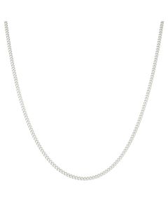 New Sterling Silver 20" Close Link Curb Chain Necklace