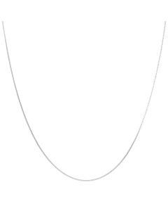 New Sterling Silver  16" Venetian Box Link Chain Necklace