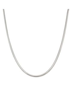 New Sterling Silver 18" Flat Snake Link Chain Necklace