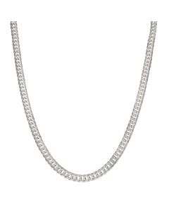 New Sterling Silver 22" Curb Chain Necklace