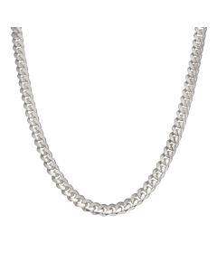 New Sterling Silver 20" Solid Cuban Curb Chain Necklace