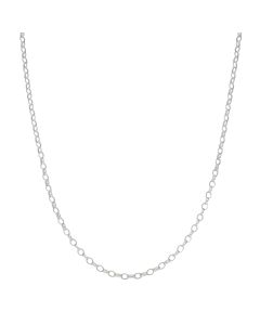 New Sterling Silver 18" Polished Belcher Chain Necklace