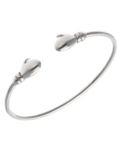 New Sterling Silver Childs Boxing Glove Torque Bangle