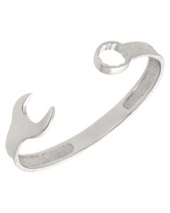 New Sterling Silver Solid Spanner Bangle