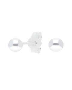 New Sterling Silver Ball Stud Earrings