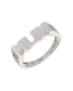 New Sterling Silver Mum Ring