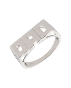 New Sterling Silver Polished DAD Ring