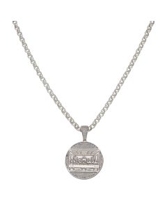 New Sterling Silver Last Supper Pendant & 24" Chain Necklace