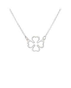 New Sterling Silver 4 Leaf Clover Necklace