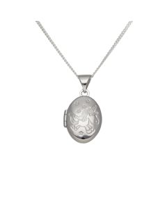 New Sterling Silver Magical Unicorn Locket & 14" Chain Necklace