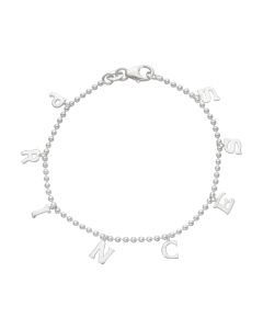 New Sterling Silver Childs 6" Princess Charm Bracelet