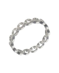 New Sterling Silver Happy Smiley Face Band Ring