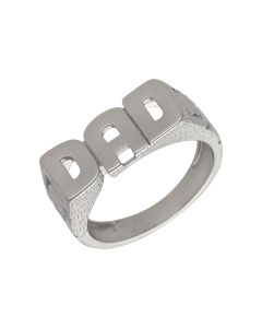 New Sterling Silver Dad Ring