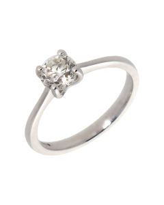 Pre-Owned 18ct White Gold 0.75 Carat Diamond Solitaire Ring