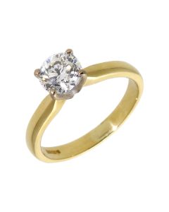Pre-Owned 18ct Yellow Gold 0.94 Carat Diamond Solitaire Ring