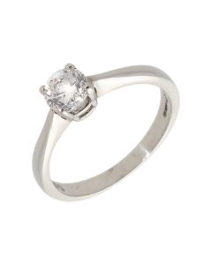 Pre-Owned Platinum 0.50 Carat Diamond Solitaire Ring