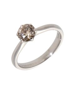 Pre-Owned 18ct White Gold 0.67 Carat Diamond Solitaire Ring