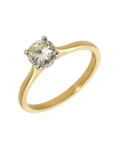 Pre-Owned 18ct Yellow Gold 0.71 Carat Diamond Solitaire Ring