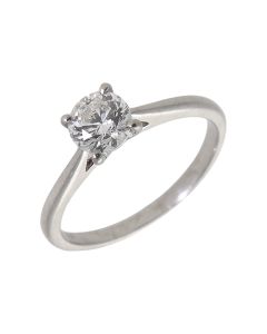 Pre-Owned Platinum 0.73 Carat Diamond Solitaire Ring