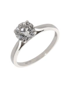 Pre-Owned Platinum 0.97 Carat Diamond Solitaire Ring