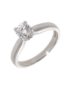 Pre-Owned Platinum 0.52 Carat Diamond Solitaire Ring