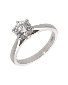 Pre-Owned 18ct White Gold 1.20 Carat Diamond Solitaire Ring