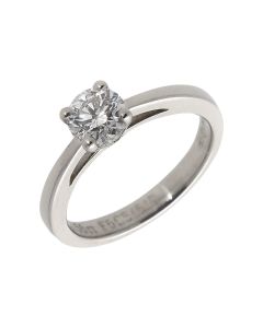 Pre-Owned Platinum 0.56 Carat Diamond Solitaire Ring