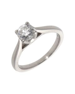 Pre-Owned Platinum 0.70 Carat Diamond Solitaire Ring
