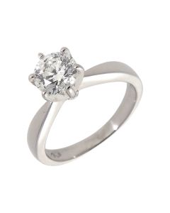 Pre-Owned 14ct White Gold 1.05ct Diamond Solitaire Ring