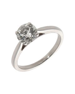 Pre-Owned 18ct White Gold 1.00ct Diamond Solitaire Ring