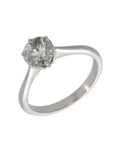 Pre-Owned 18ct White Gold 1.11ct Diamond Solitaire Ring