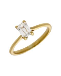 Pre-Owned 18ct Gold 0.64ct Lab Grown Diamond Solitaire Ring