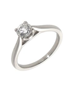 Pre-Owned Platinum 0.70ct Diamond Solitaire Ring