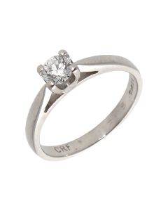 Pre-Owned Platinum 0.27ct Diamond Solitaire Ring