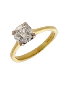 Pre-Owned 18ct Yellow Gold 1.12ct Diamond Solitaire Ring