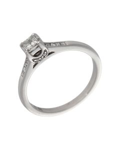 Pre-Owned 18ct Gold Princess Cut Diamond Forever Ring