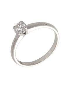 Pre-Owned 18ct White Gold 0.50ct Diamond Solitaire Ring