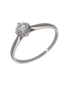 Pre-Owned 18ct White Gold 0.71ct GIA Diamond Solitaire Ring