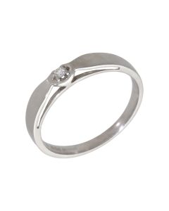 Pre-Owned 18ct White Gold Diamond Solitaire Ring