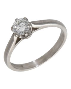 Pre-Owned Platinum 0.50ct Diamond Solitaire Ring