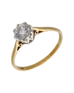 Pre-Owned 9ct Yellow Gold 0.75ct Diamond Solitaire Ring