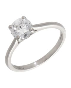 Pre-Owned Platinum 0.65ct Diamond Solitaire Ring