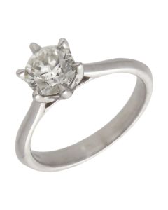 Pre-Owned 14ct White Gold 1.00ct Diamond Solitaire Ring