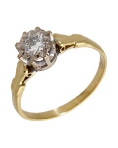 Pre-Owned 18ct Yellow Gold 0.25ct Diamond Solitaire Ring