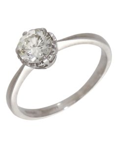 Pre-Owned 18ct White Gold 0.70ct Diamond Solitaire Ring