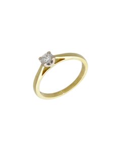 Pre-Owned 18ct Gold 0.22ct Forever Diamond Solitaire Ring
