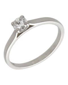 Pre-Owned Platinum 0.29ct Diamond Solitaire Ring