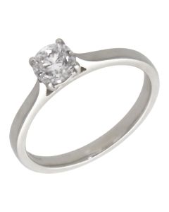 Pre-Owned Platinum 0.67ct Diamond Solitaire Ring