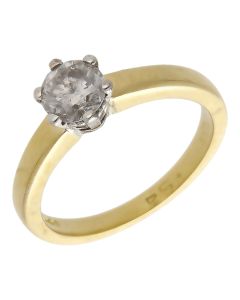 Pre-Owned 18ct Yellow Gold 0.54ct Diamond Solitaire Ring