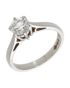 Pre-Owned Platinum 0.60ct Diamond Solitaire Ring